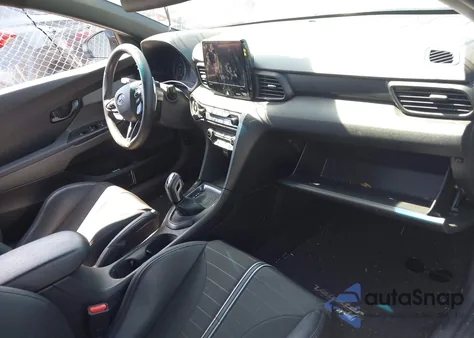 2022 Hyundai Veloster N z USA, uszkodzony, nr VIN KMHT36AH9NU015281